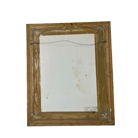 Vintage Crewel Needlepoint Gramercy Park Spinnerin Faux Bamboo Frame Finished - Picture 11 of 11